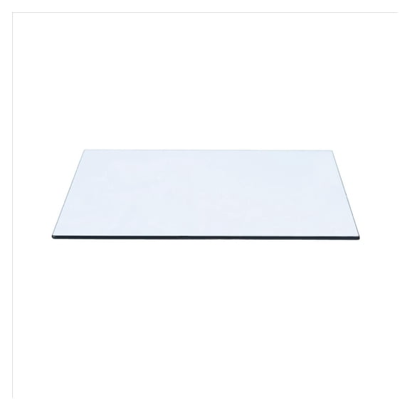 16" x 32" Rectangle Tempered Glass Table Top 3/8" Thick Flat Polish Edge
