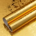 thumbnail image 1 of 16'' x 40'' Gold Contact Paper for Countertop Backsplash, Aluminum Foil Kitchen Counter Contact Paper, Hear Resistant Self Adhesive Peel and Stick Waterproof for Kitchen Cabinets Shelf Desk, E, 1 of 9