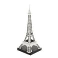 thumbnail image 1 of 16" x 42" Silver Aluminum Metal Eiffel Tower Sculpture, by DecMode, 1 of 11