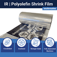 thumbnail image 1 of 16" x 5,830ft Higher Performance Irradiated POF CF Shrink Film, 45 gauge, 1 of 3