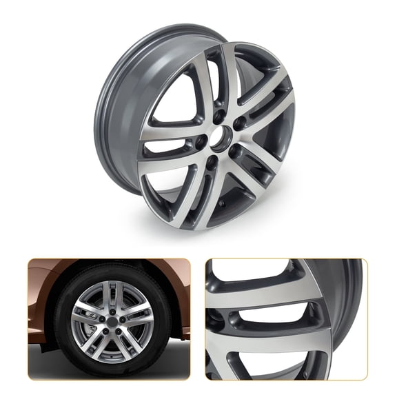 16 x 6.5 inch Aluminum Wheel Rim for 2005-2018 Jetta Replacement Alloy Rim 69812