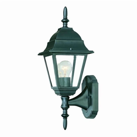 16 x 6 x 6.5 in. Builders Choice 1-Light Matte Black Wall Light