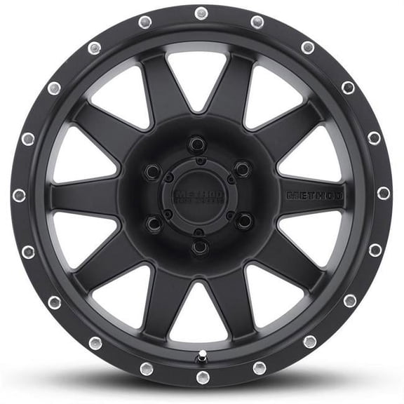 16 x 7 in. 6x5.5 Bolt Pattern 0 mm Offset 4 in. Backspace Matte Black The Standard Wheel