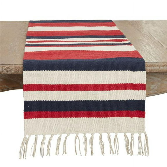 16 x 72 in. American Dream Stripe Table Runner, Multi Color