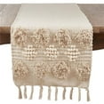 thumbnail image 1 of 16 x 72 in. Pom Pom Moroccan Cotton Runner, Off-White, 1 of 1