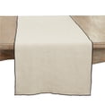 thumbnail image 1 of 16 x 72 in. Sto ashed Stitched Edge Table Runner, Black & Natural, 1 of 1