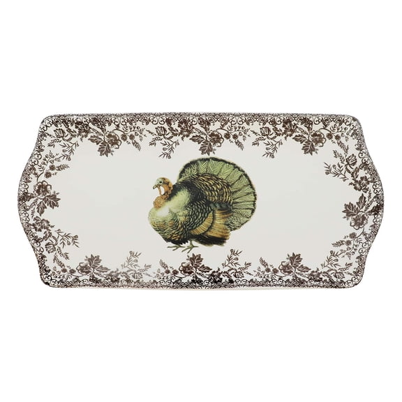 16" x 8" Turkey Ceramic Serving Plate by Ashland