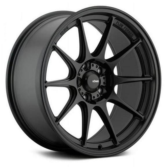 16 x 8 in. Dekagram 4x108 Bolt Pattern ET40 Wheel, Semi-Matte Black