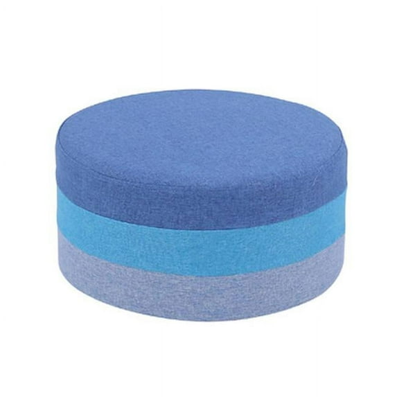 16 x 9 in. Blie Gradient Fabrio Foot Stool