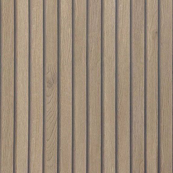 16"x118" Extra Thick  Light Brown Grey Slat Striped  Wallpaper Peel and Stick  Gray Slats Stripe  Contact Paper Vinyl Adhesive  Sticker for Countertops Kitchen Walls