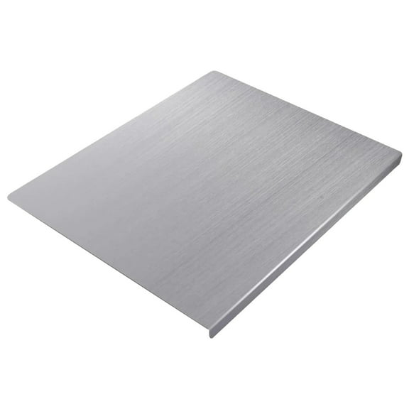 16''x12'' Stainless Steel Cutting Board,Metal Chopping Board with Counter Edge,Cutting Board Non Toxic,Metal Cutting Boards for Kitchen,Chopping Board for Meat,Veggies, Fruits and Kneading(Clear)