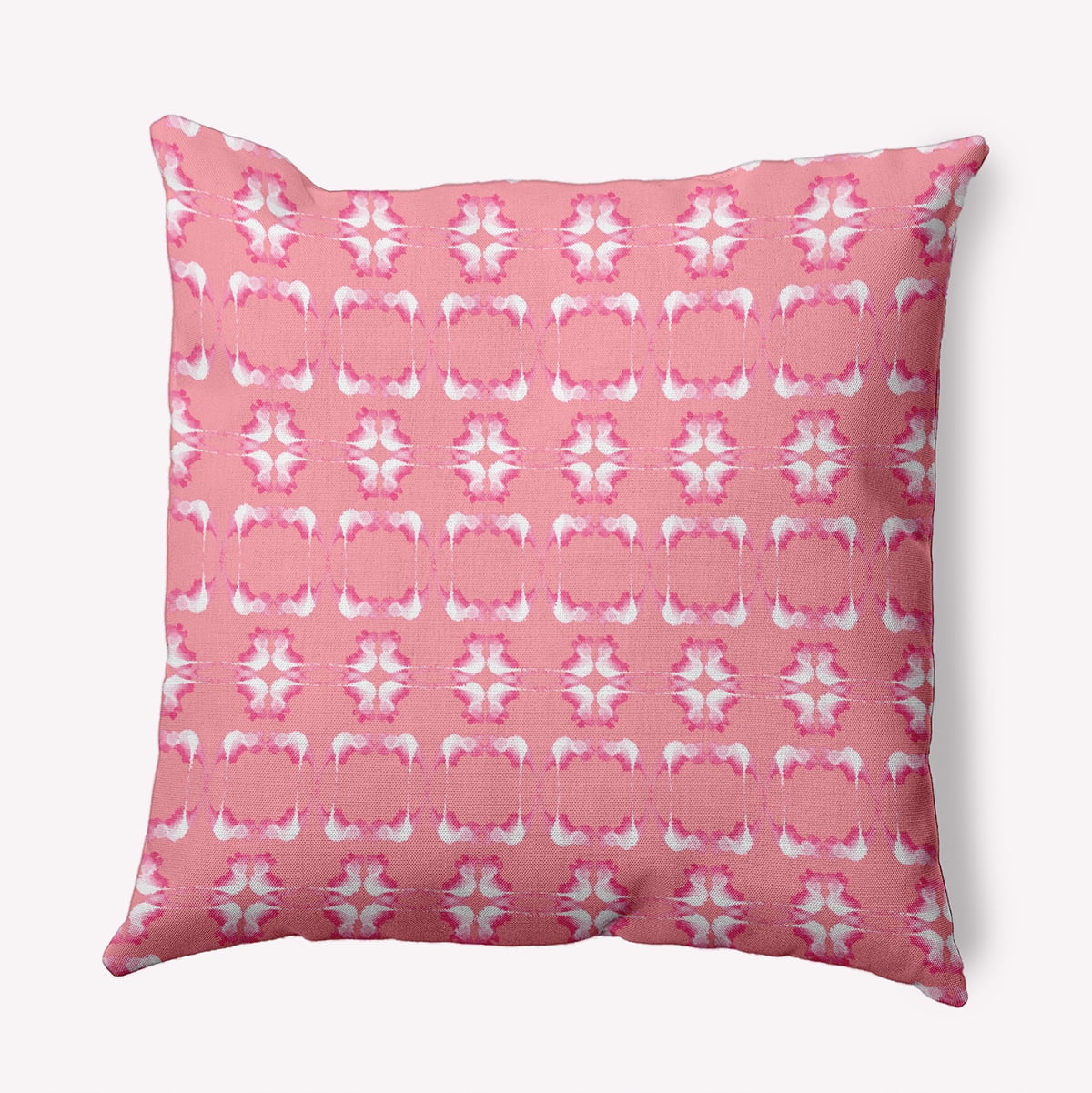 16"x16" Simply Daisy Summer Picnic Poly Accent Pillow, Pink Qty 1