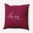 thumbnail image 1 of 16"x16" Simply Daisy Valentines Love in the Air Poly Accent Pillow, Magenta Qty 1, 1 of 5