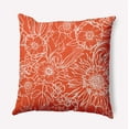 thumbnail image 1 of 16"x16" Simply Daisy Zentangle Poly Accent Pillow, Orange Qty 1, 1 of 5