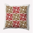 thumbnail image 1 of 16"x16" Square Simply Daisy Tiki Square Poly Indoor/Outdoor Pillow, Red Qty 1, 1 of 5