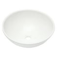 thumbnail image 1 of 16"x16" White Ceramic Round Vessel Bathroom Sink, 1 of 9