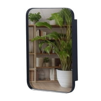 16"x24" Bathroom Cabinet with Mirror And Adjustable Shelves,Recessed Metal Framed Cabinet