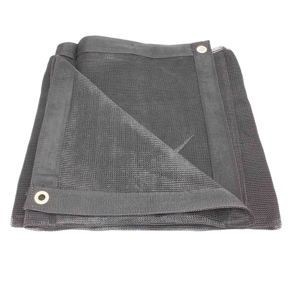 16'x24' Black 70% Shade Mesh Tarp for Outdoor w/ Grommets - 6 Oz Extra Durable Heavy Duty Mesh Tarps for Dump Truck, Rolloff Trucks - Mesh Shade Net Cloth for Sun, Plant, Patio
