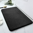 thumbnail image 1 of 16"x24" Entryway Rug, Small Black Rugs for Bedroom, Thickened Memory Foam Area Rug for Bedside, Non Slip Washable Rugs for Entrance Kitchen Dorm Home Office (Black), 1 of 7