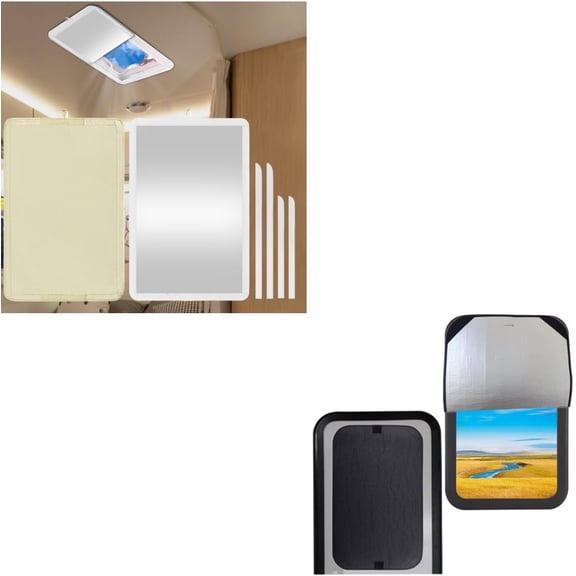 16"x25" RV Vent Insulator + 16"x24" RV Door Window Shade Cover