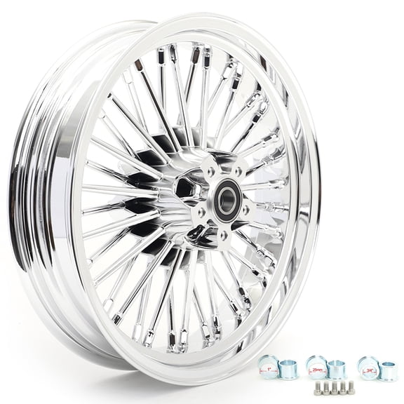 16"x3.5" Front Wheel Rim Dual Disc for Harley Softail Heritage Classic Fatboy FLSTC