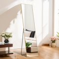 thumbnail image 1 of 16"x59" Mirror Full Length, Body Wall Mirrors with Shatter-Proof Glass, Floor Standing, Hanging or Leaning, Tall Mirror with Stand Aluminum Alloy Frame for Bedroom Cloakroom, 1 of 7