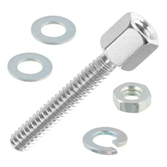160-000-018R031 Connector Accessories Screw Lock Straight Brass Nickel :RoHS