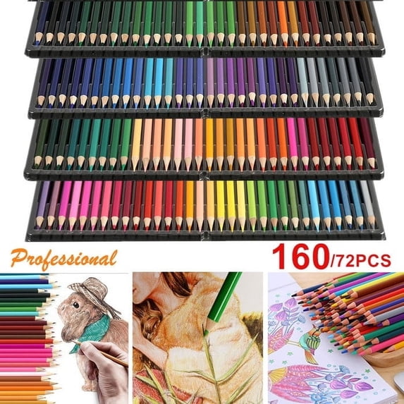 72pcs Color Colored Pencils Vibrant Sketch Painting Drawing Pre-sharpened for Art Students Professionals