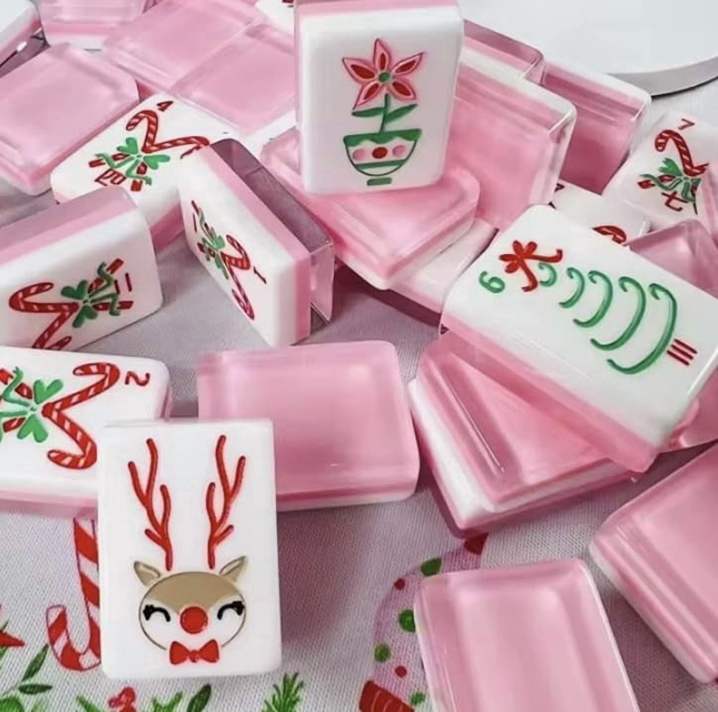 160 Acrylic Engraved American Mahjong Tiles (1.2