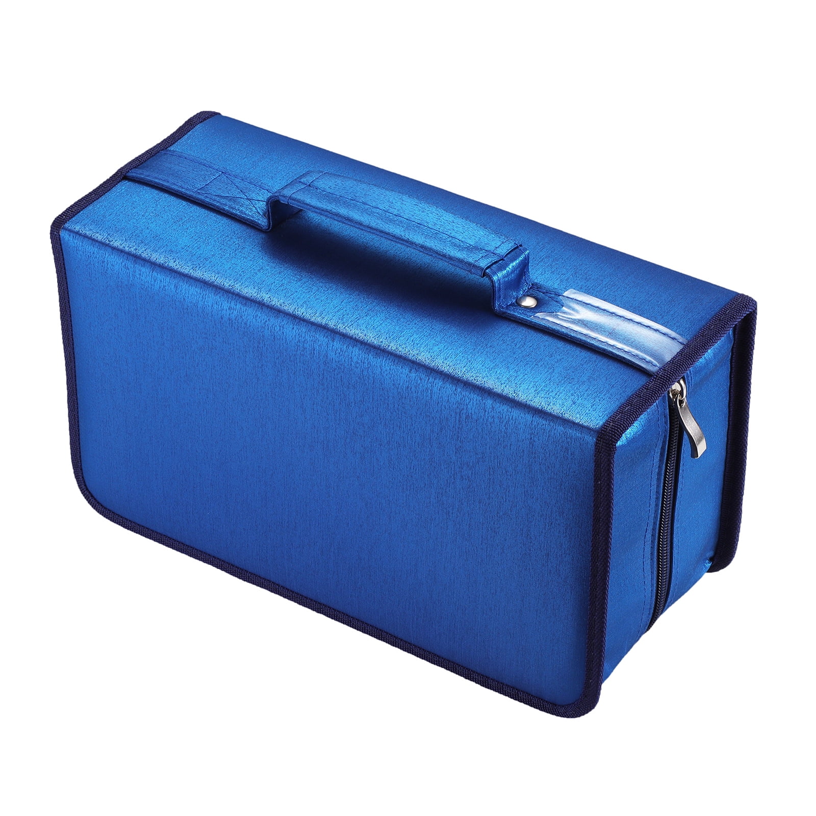 160 Capacity DVD Wallet, Large Storage Holder Binder Nylon Blue CD