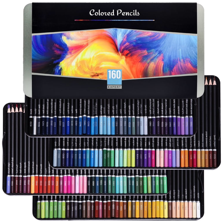 160 Colored Pencils, Oil Colored Pencils for Adult Coloring Books