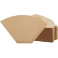 thumbnail image 1 of 160 Count #4 Cone Coffee Filters 8-12 Cup Disposable Coffee Filters 4 Cone Paper Unbleached Natural Number 4 Filters Paper Compatible with Ninja Coffee Filter, Drip and Pour Over Coffee Maker, 1 of 10