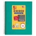 thumbnail image 1 of 160 Count 5 Sub Teal Exceed Notebook, 10.5" x 8.5", Wide Ruled, 1 of 10