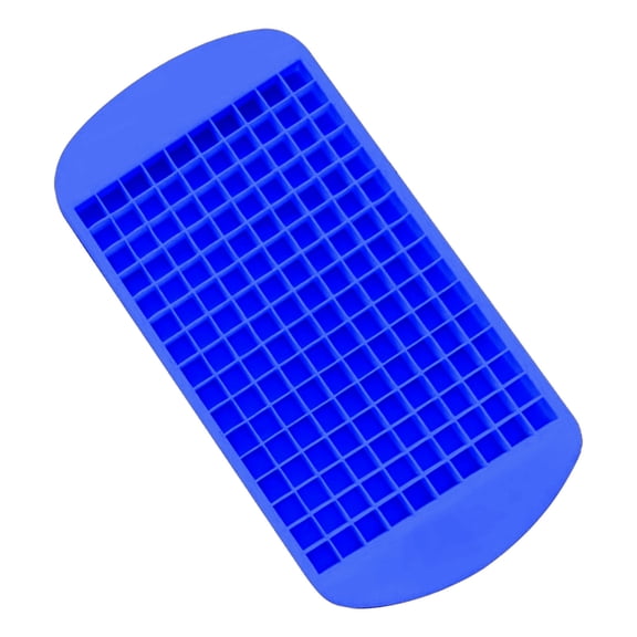 160-Cube Mini Ice Tray for Freezer - Silicone Crushed Ice Molds for , & Coffee, Easy Release Stackable Ice Cube Maker - Kitchen Bar Accessories (Blue)