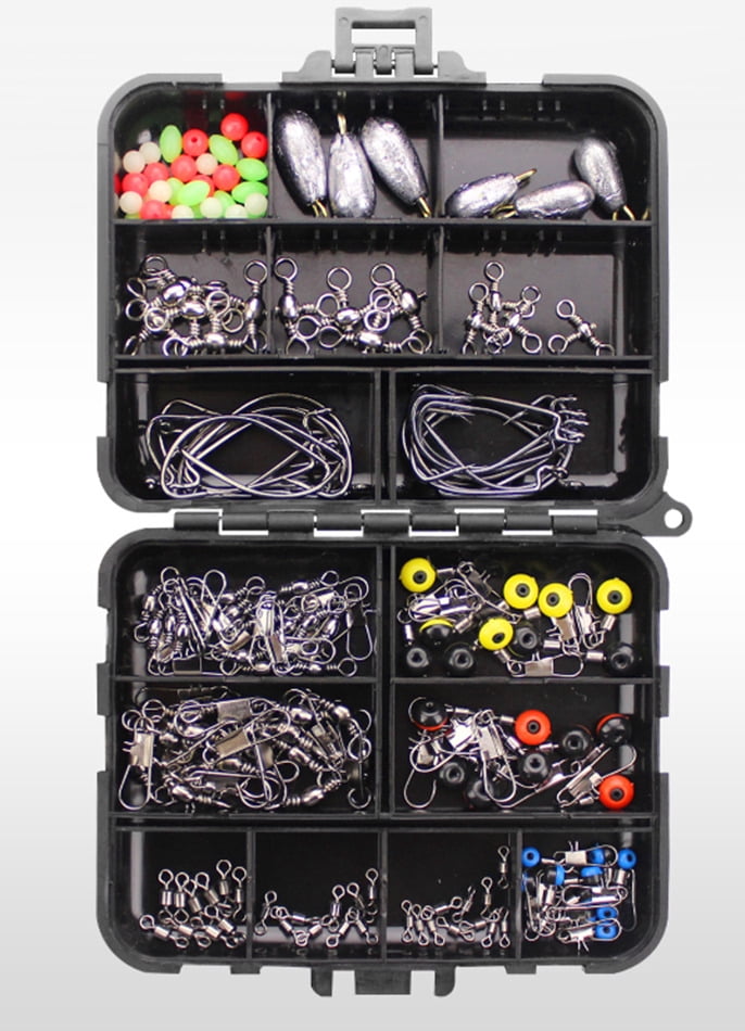 160 PCS Set Fishing Tackle Box Full Loaded Accessories Hooks Lures Baits Worms 160 PCS Set Fishing Tackle Box Full Loaded Accessories Hooks Lures Baits Worms