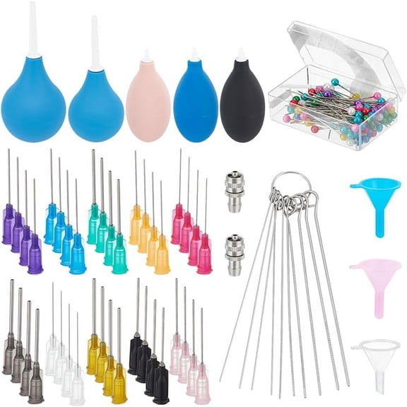 160 Pcs Ceramic Precision Applicator Set, Pottery Tools Supplies, 5 Pcs Ceramic Glaze Squeeze Bottle with Adapter