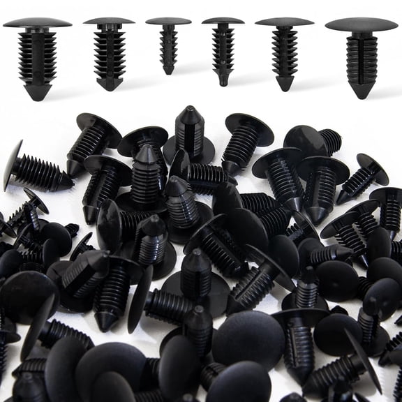 160 Pcs Christmas Tree Style Retainer Clips & Nylon Bumper Shield Fastener Rivets 6mm 7mm 8mm 9mm 10mm 11mm Xmas Tree Retainers Universal Car Vehicle Truck Body Door Panel Push Pins