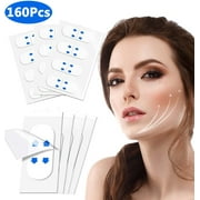 160 Pcs Face Lift Tape, Instant Face Lifting Sticker Face Ultra-thin Invisible Face Sticker Chin Lift Up Beauty Adhesive Tape