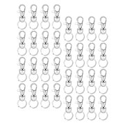 NICERIO Keychain Lobster Clasps Swivel Keyrings Clasps Silver 160Pcs