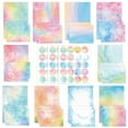 thumbnail image 1 of 160 Pcs Stationery Paper Set 50 Double Sided Stationery Papers with 50 Matching Envelopes and 60 Round Dot Sticker, 10 Design (Watercolor, 5.5 x 8.25 Inch), 1 of 7