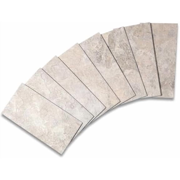 160 Pieces Peel and Stick backsplash 3 x 6 Inches 3D PVC Composite Wall Tile Stick on Backsplash Tile for Kitchen Bathroom, Laundry Room, Fireplace in Beige Stone Texture