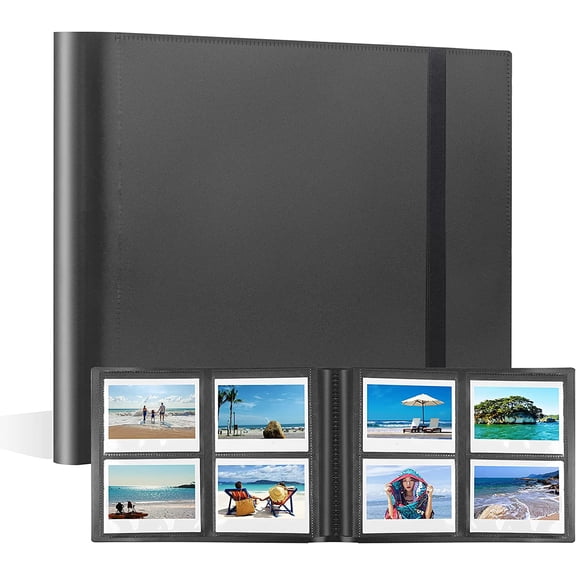 160 Pockets Photo for Instax Wide 300 Camera, for 600 Photo , s for Now+ Now OneStep2 OneStep+ 600 Instant Film Camera, POP Lab Instant Print Camera, Black