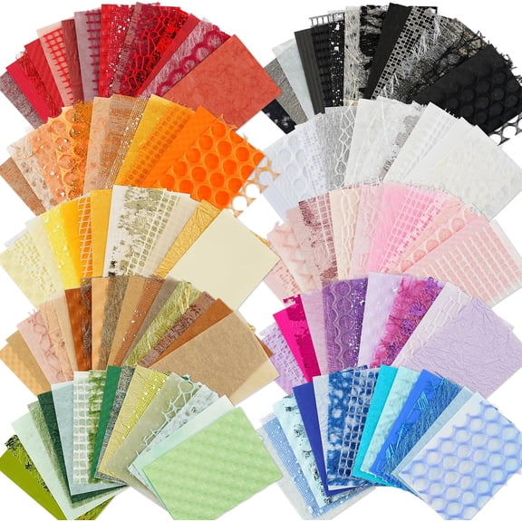160-Sheet Scrapbook Paper Set, A7 Textured Mixed Media Paper for Journals and Crafts