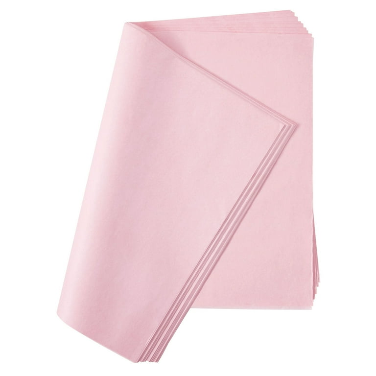  4 Sheets of Light Pink Tissue Paper, Each Sheet 750mm x 500cmm  Tissue Paper Light Pink, Light Pink Tissue Paper for Gift Wrapping,  Birthday Light Pink Tissue Paper : Arts, Crafts