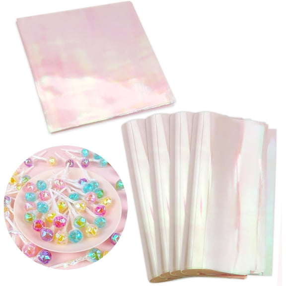 160 Sheets Rainbow Cellophane Sheets, 7.5x7.5 Inch Cellophane Wrap Paper, Cello Paper for Baking, Crafts, Party Favors, Candy Wrapping Plastic Sheets