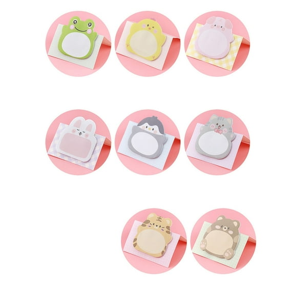 160 SheetsAn1ma1Notes Paper Adheive Notes Notepads Memo Pad Reminder on Book