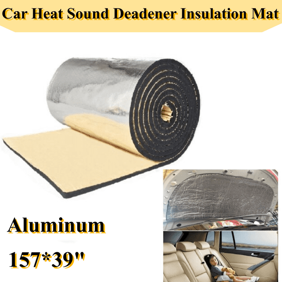 160" X40" Heat Shield Thermal Sound Insulation Proofing Deadener Mat Car Noise Control Acoustic Dampening