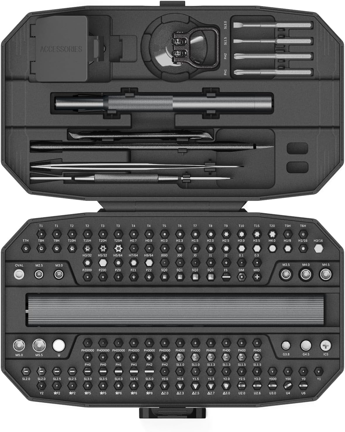 160-in-1 Mini Electric Screwdriver Set,,650mAh Rechargeable Screwdrivers,S2 Magnetic Bit,3 Torque Settings for Precision Computer Phone Laptop Camera Watch Glasses