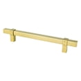 thumbnail image 1 of 160 mm Center to Center Radial Reign Cabinet Posts Pull, Modern Brushed Gold, 1 of 1