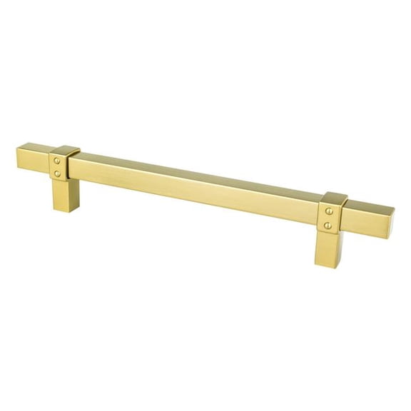 160 mm Center to Center Radial Reign Cabinet Posts Pull, Modern Brushed Gold